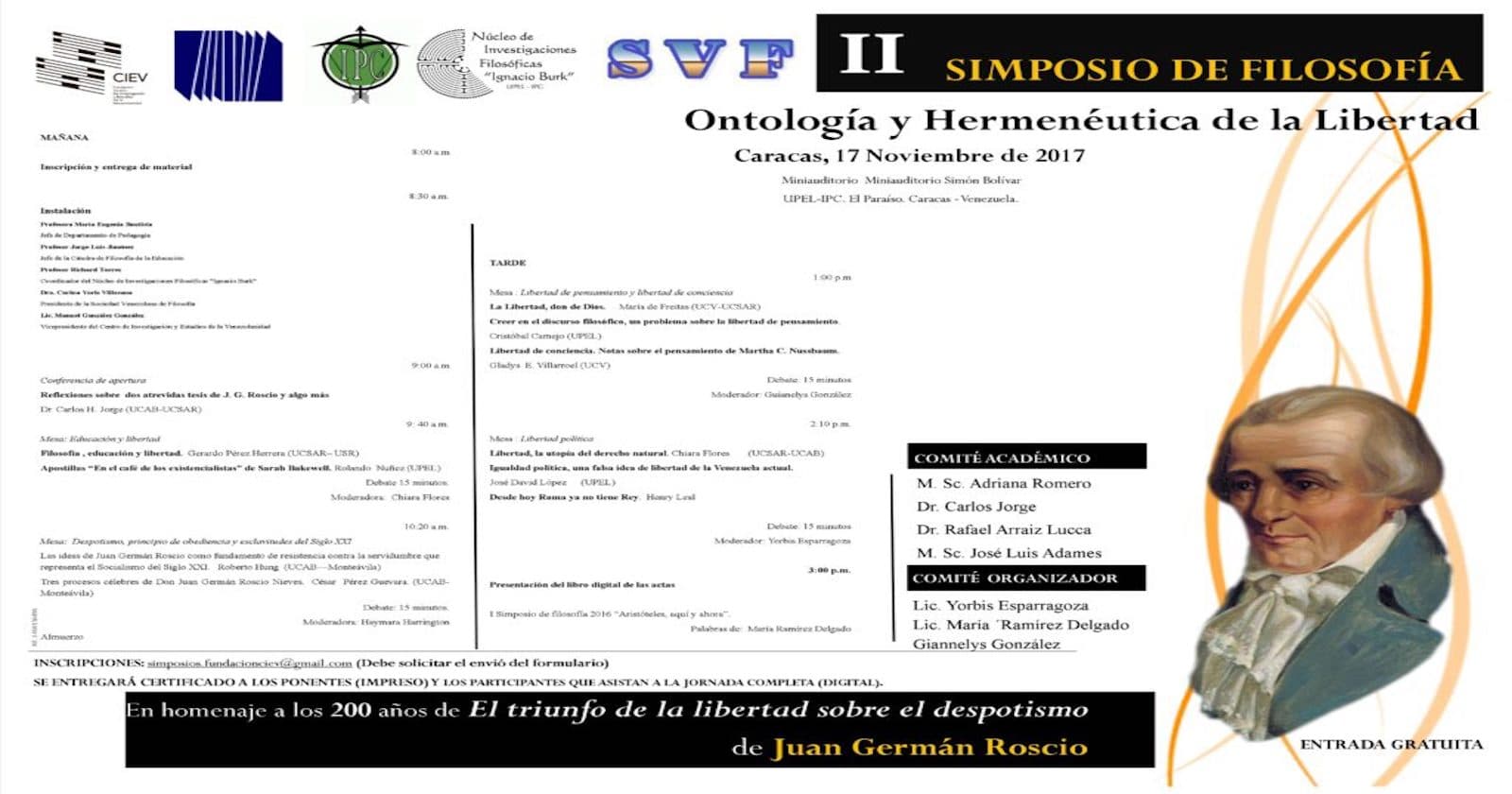 Actividad realizada: Programación del II Simposio de Filosofía