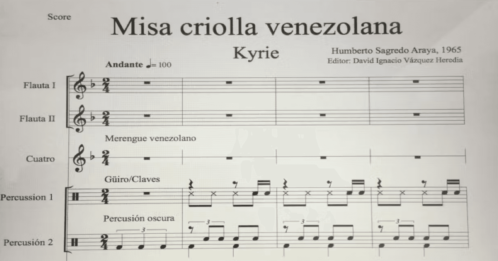 Sagredo Araya: analogías con la música popular y contextualización de la Misa Criolla Venezolana*